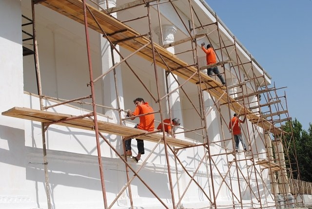 Mingəçevir şəhər stadionunda böyük işlər görülür