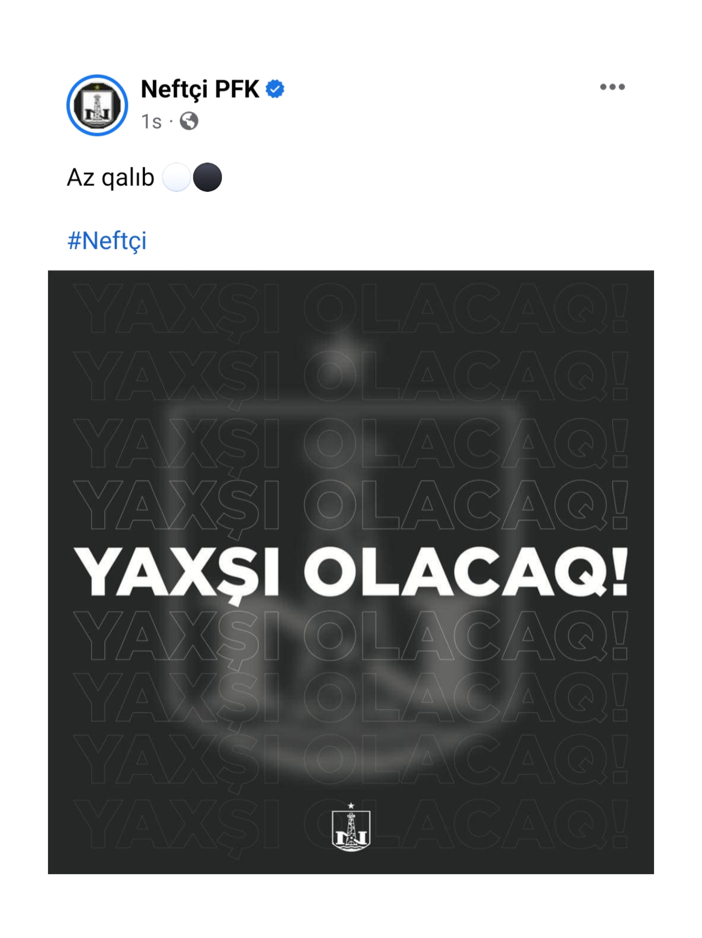 "Neftçi"dən maraqlı paylaşım