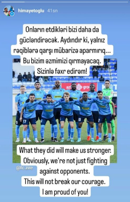 "Yalnız rəqiblərə qarşı mübarizə aparmırıq"